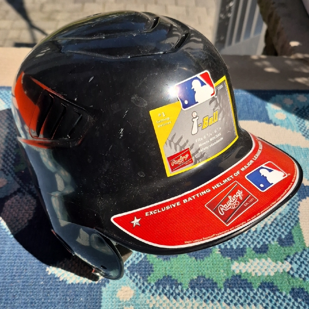 Rawlings Youth Black Baseball Helmet